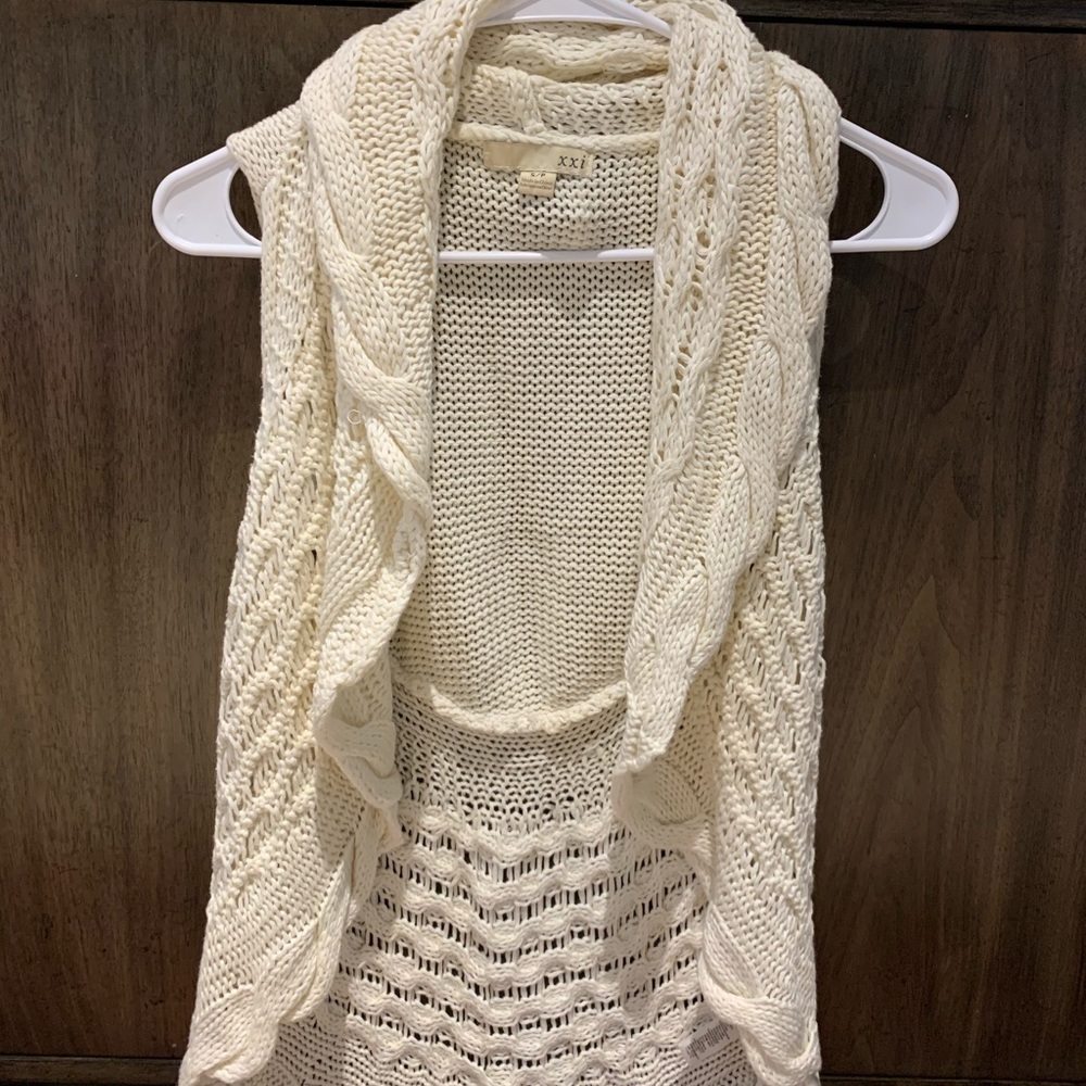 Woven cotton and viscose slub vest
